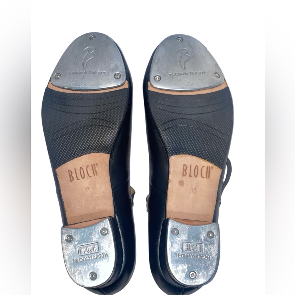 Bloch black Mary Jane techno tap shoes. Size 10 GUC - Picture 5 of 12